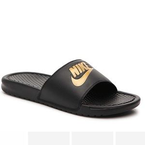 Benassi JdI Gold Nike Slides